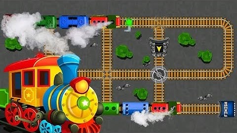 Train Track Maze - Classic Make Puzzle Game - (Level 13 - 20) Gameplay #2