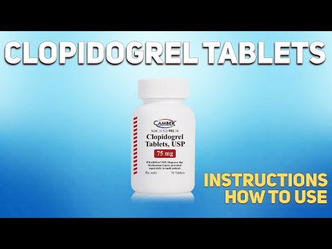 Vidéo: Le clopidogrel fatigue-t-il ?