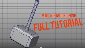 Maya 2018 Thor Hammer Modeling Full Tutorial