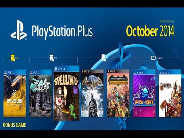 Free PlayStation Plus games for November 2014