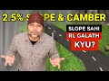 Auto Level Road Slope Calculation | Camber 2.5% kaise nikale? | RL Calculation Practical