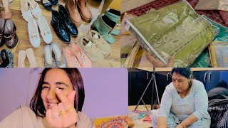 I have started packing all my stuff to send to my in-laws' house. Went to Punjab to give the card...