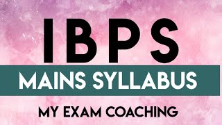 IBPS CLERK 2020 MAINS - SYLLABUS screenshot 2