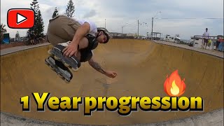 1 Year Rollerblading Progression // Aggressive Inline