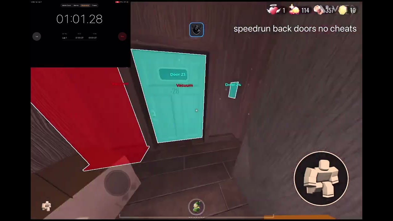 ROBLOX DOORS BACKDOORS SPEEDRUN (NO CHEATS)
