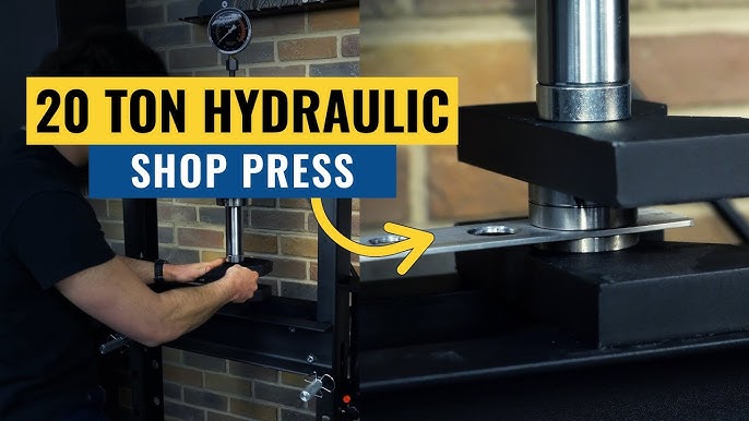 BENTISM Hydraulic Shop Press 12 Ton H-Frame Benchtop Garage Floor