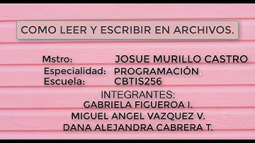 Como escribir y leer archivos en C# | PROGRAMACIÓN en C#| SHARPDEVELOP