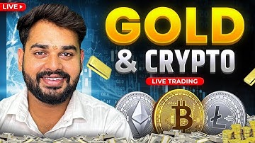 Crypto and Gold Trading LIVE: XAUUSD Live Trading and Bitcoin Analysis