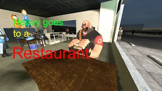 Heavy goes to a restaurant