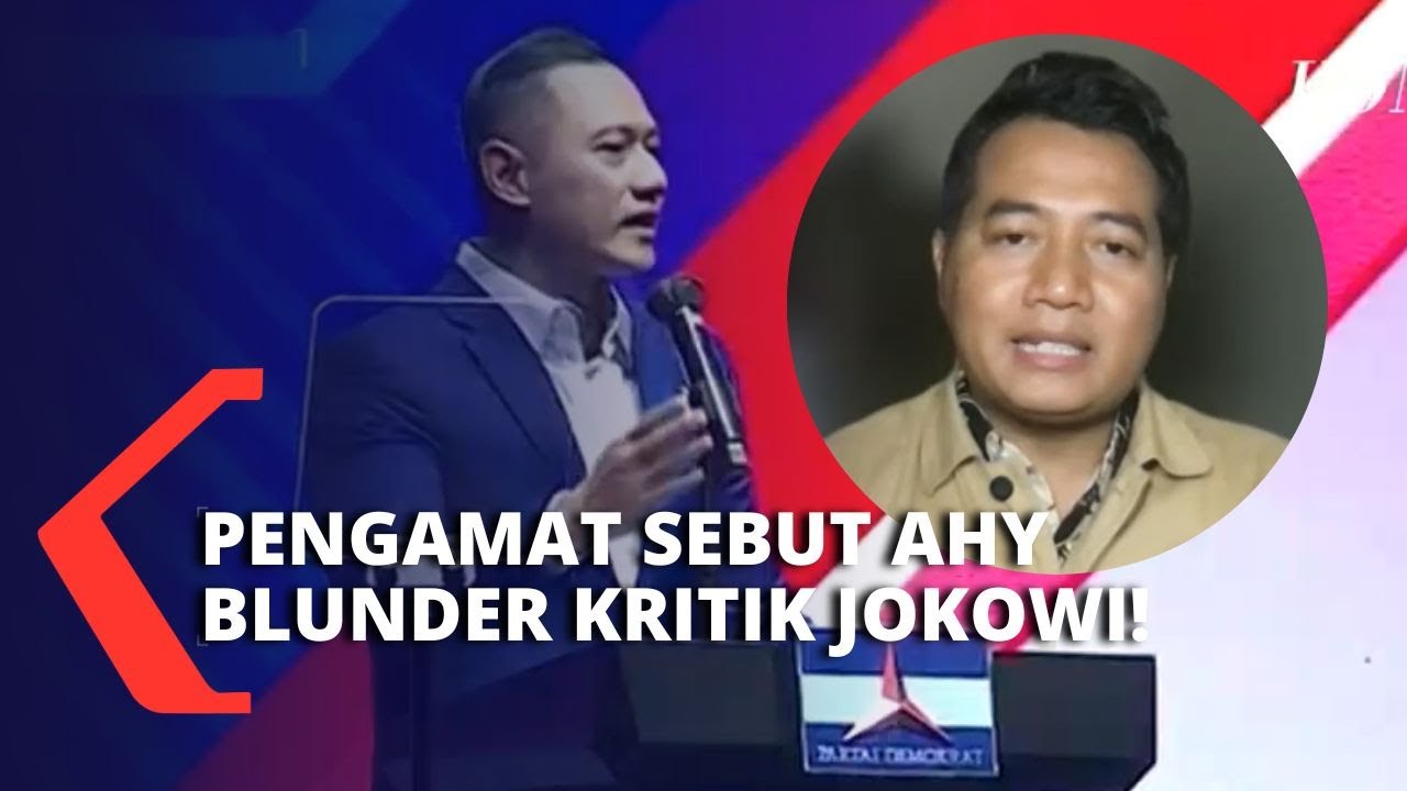 Direktur Eksekutif Parameter Politik Indonesia: AHY Blunder Kritik Presiden Jokowi soal Infrastruktu