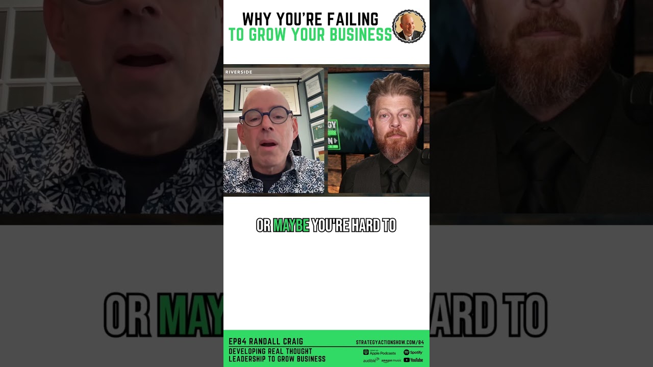 Why you're not getting any business - Randall Craig gives some hard truths