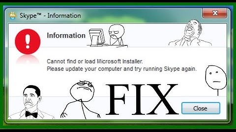 How to fix : Cannot find or load Microsoft Installer 2017