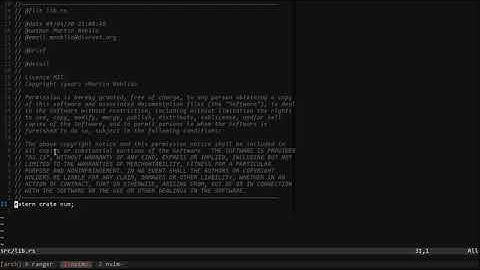 Rust Programming language livecoding testing const expr feature for linear algebra lib