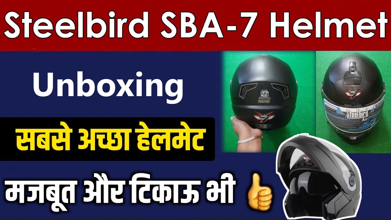 Steelbird SBA7 7Wings ISI Certified FlipUp Helmet for Men and Women