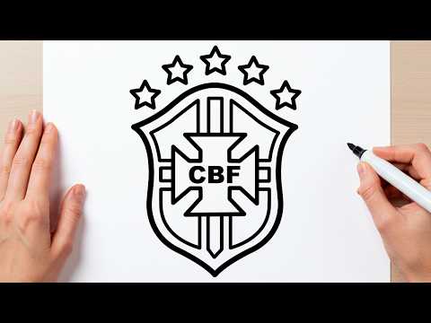 COMO DESENHAR O ESCUDO DA SELEÇÃO BRASILEIRA
