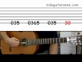 Guitar lesson 2A : Beginner -- 'Smoke on the water' on one string
