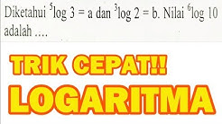 Trik Cepat LOGARITMA - SMA / SMK - Durasi: 5.41. 
