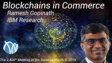 PSW 2405 Blockchains in Commerce | Ramesh Gopinath