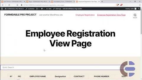 Advanced View for FormidablePro Part 2