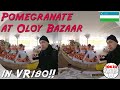 [UZB180] ザクロを買う Pomegranate at Oloy Bazaar (1)