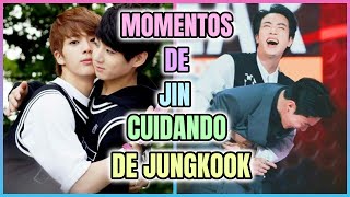 MOMENTOS DE JIN CUIDANDO DE JUNGKOOK