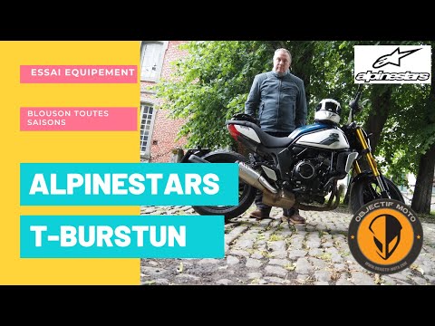 Moderne ou rétro, la veste T-Burstun Drystar d&rsquo;Alpinestars peut plaire à beaucoup