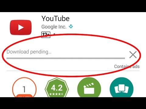 why is my google play store download pending