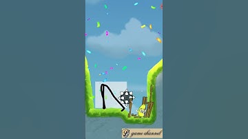 draw a line save the cat 😉😉 gameplay // l game channel // android & ios 335654 #mobilegame #shorts