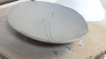 How I make Ceramic bowl on a drape mold.
