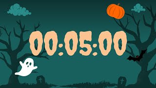 Fun 5-Minute Halloween Timer | Spooky Countdown for Classroom &amp; Parties 🎃👻