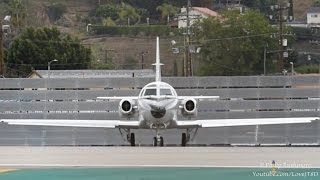 Patriots Jet Team Turbojet Sabreliner 60 - Loud Departure from BUR