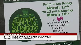 Summit County Prosecutor, Sheriff team up to offer free rides on St. Patricks Day
