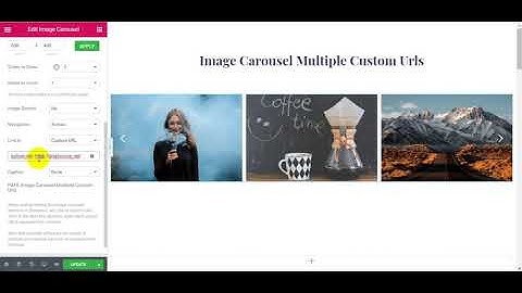 Image Carousel Multiple Custom Urls​ Elementor Tutorial | Piotnet Addons For Elementor PAFE