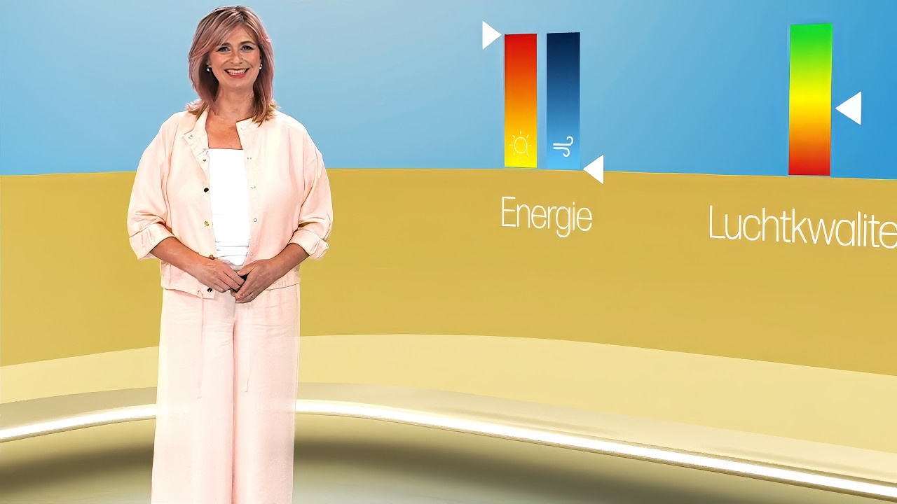 Weervrouw Sabine Hagedoren met het Vlaamse weerbericht van dinsdag 3 maart 2026 op VRT 1