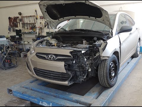 Hyundai Solaris ,ремонт после дтп.