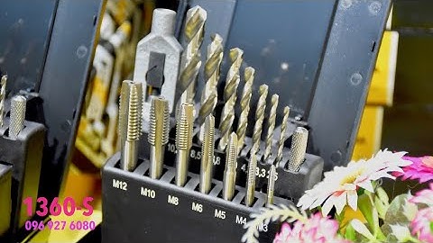 Bộ taro M3-M12 1360-S gồm 15 món taro ren trong Elora Germany