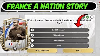 HOW TO GET FRANCE A NATION'S STORY NEW TRIVIA EVENT DAY 1 ANSWERS SHARDS IN EA FC FIFA MOBILE 26 screenshot 2