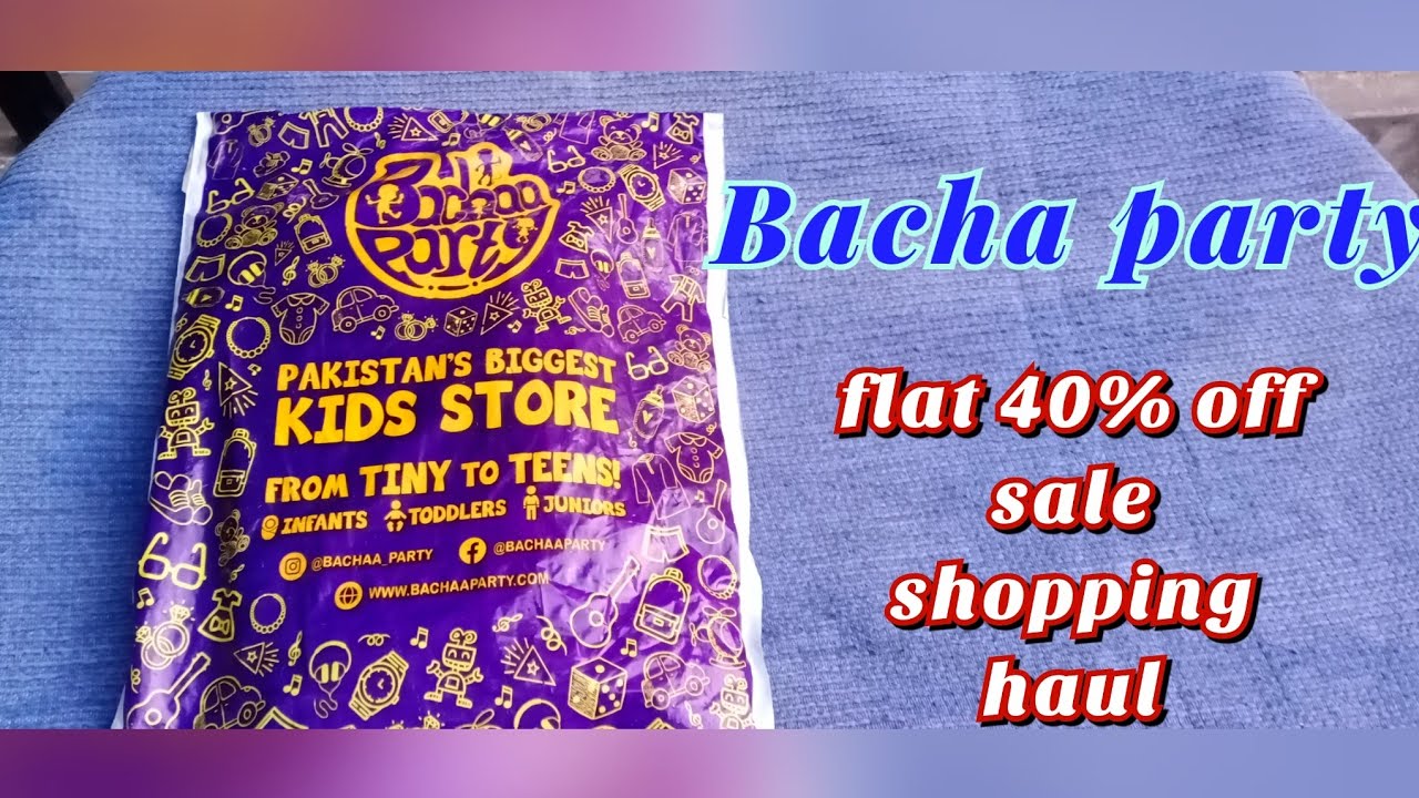 Bacha party flat 40 off sale shopping haul bachaparty