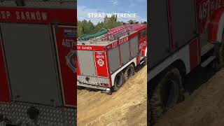 Szkolenie straży w terenie 4x4 strażpożarna offroad osp polska psp fire car truck fireman