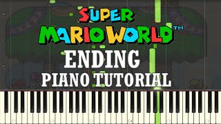 Video thumbnail of "Super Mario World - Ending Theme - Piano Arrangement / Tutorial"