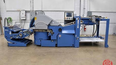 2007 MBO Perfection Navigator K800 Pallet Feed Paper Folder w/ FA-82 Vertical Stacker