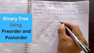 Construct a Binary Tree Using Preorder and Postorder in Data Structure | Shortcut Trick