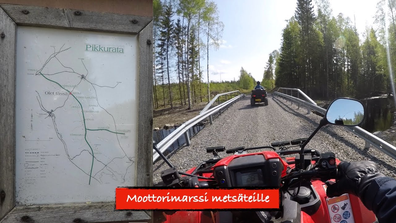 Kohteena Pikkurata, mönkijät metsäteillä