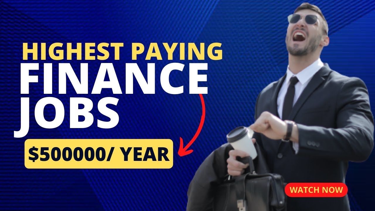 Want More Money? Start HIGHEST PAYING JOBS IN FINANCE - YouTube