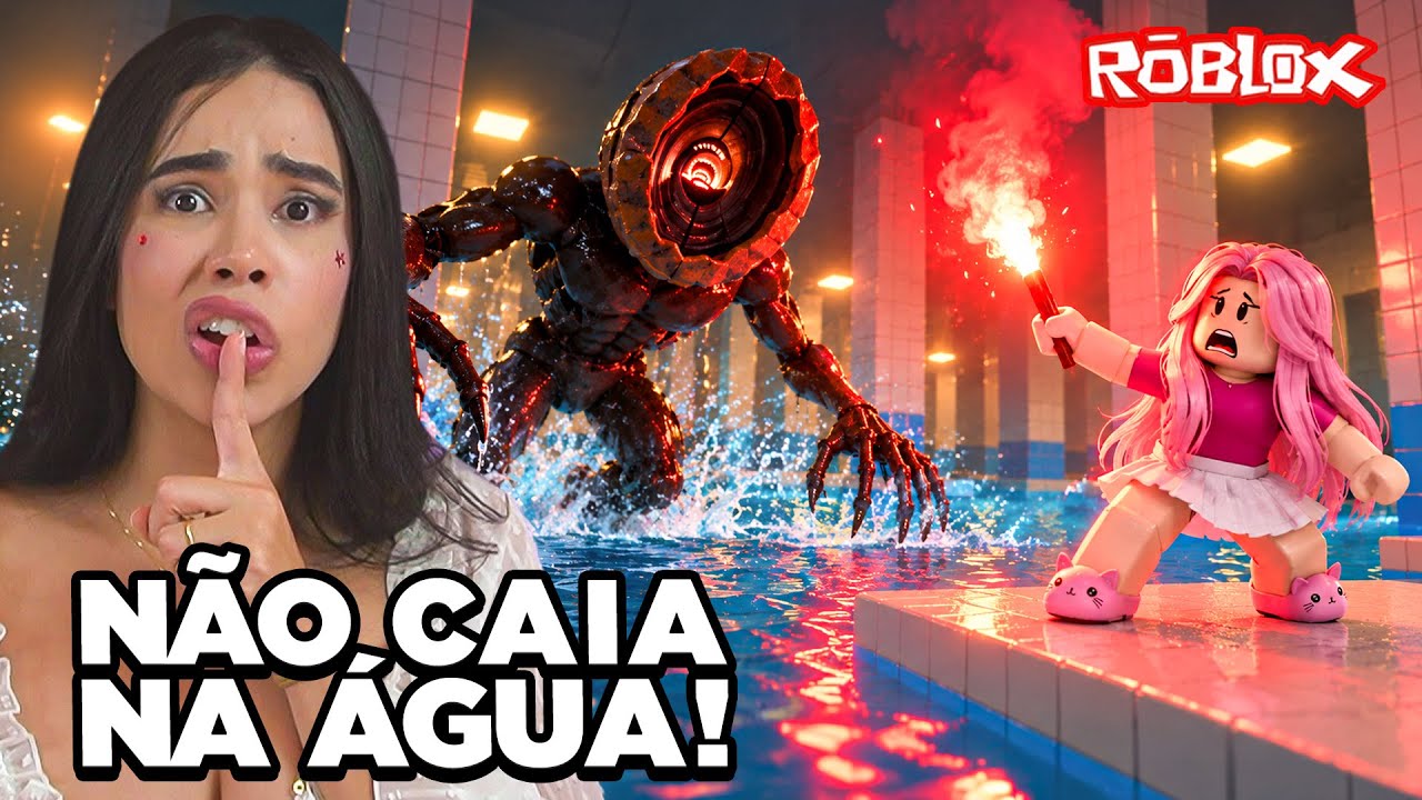 A MISSÃO É COMPLETAR O PARKOUR SEM TOCAR NA ÁGUA NO ROBLOX