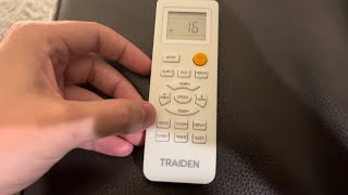 Traiden Ultra Minisplit: How to Change from Celsius to Fahrenheit
