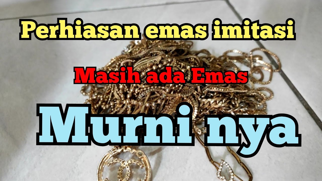 mengolah perhiasan emas imitasi