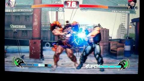 JR RODRIGUEZ ( AKUMA ) VS GeoM MoDInside ( GUILE ) STREET FIGHTER IV ON XBOX 360 GAME 9 OF 18