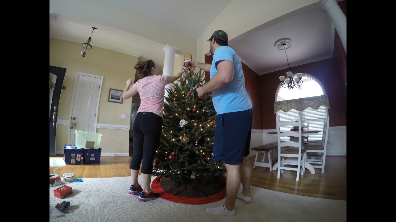 GoPro Christmas Tree Trimming Time Lapse - YouTube