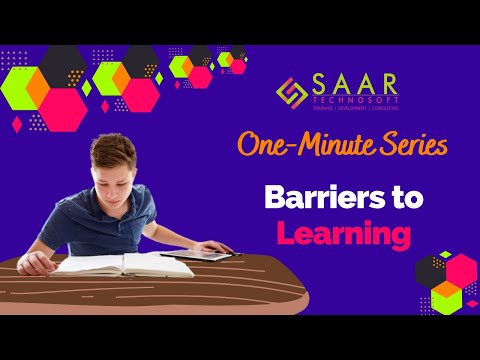 Barriers To Learning | One-Minute Series | SAAR